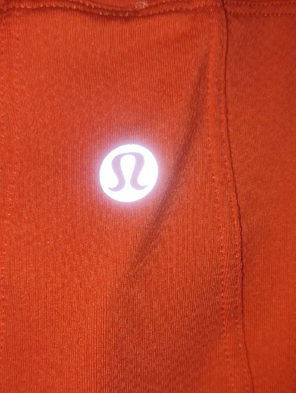 lululemon athletica Cropped Long-Sleeve Top in Bright Coral Red - Picture 5 of 7